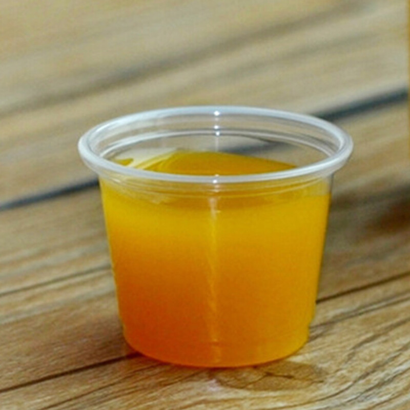 200 vnt Degustacijos puodelis Maži skaidraus plastiko puodeliai Mini Pagardų mėginiams Shot Glasses