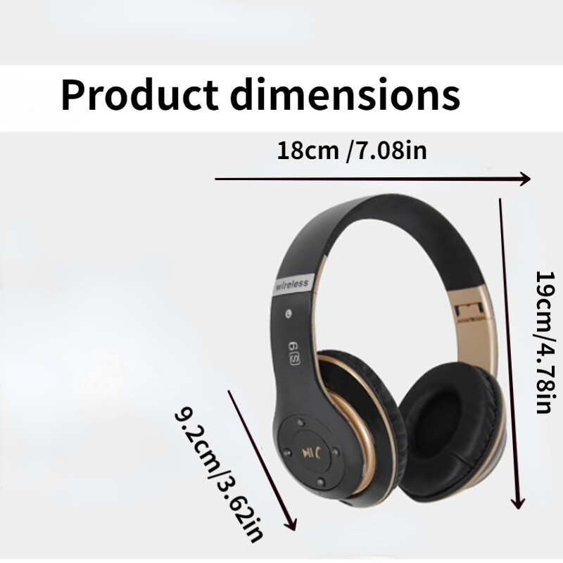 Bezdrôtové slúchadlá HiFi stereo Bluetooth headset s mikrofónom, podpora TF karty, potlačenie hluku, pre mobilné telefóny a PC