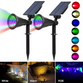 1 ks solárne napájané 7LED lampy nastaviteľné solárne bodové svetlo zapustené do zeme IP65 vodotesné krajinné nástenné svetlo vonkajšie osvetlenie