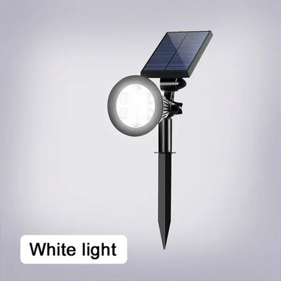 1 ks solárne napájané 7LED lampy nastaviteľné solárne bodové svetlo zapustené do zeme IP65 vodotesné krajinné nástenné svetlo vonkajšie osvetlenie