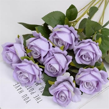 Single Artificial Flower Simulated Silk Velvet Rose Fake Flower for Party Home Διακόσμηση ξενοδοχείου Γάμου Δώρο για την Ημέρα του Αγίου Βαλεντίνου