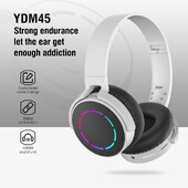 5.3 Cool YDM45 Bluetooth slúchadlá Skladacie svietiace vkladanie karty Stereo zvuk Dlhá výdrž batérie Esports Nízka latencia