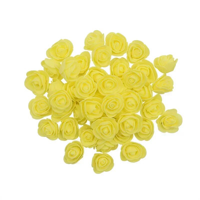 500 τμχ/τσάντα Τεχνητά κεφαλάκια από αφρό τριαντάφυλλου Τεχνητά λουλούδια για Ροζ αρκουδάκι Δώρο Βαλεντίνου Γάμος Διακοσμήσεις λουλουδιών