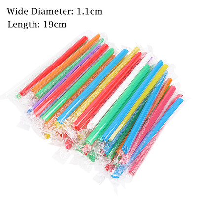 300 de buc. Paie de plastic de unică folosință colorate Paie late/subțiri de băut Suc de ceai de lapte Cocktail Paie de băutură Accesorii pentru bucătărie