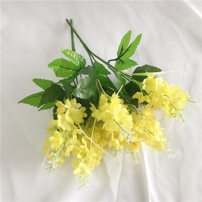 5 глави зюмбюл изкуствено цвете реалистична сватба 33 см 5 глави букет клон DIY за офис парти гроб домашен декор