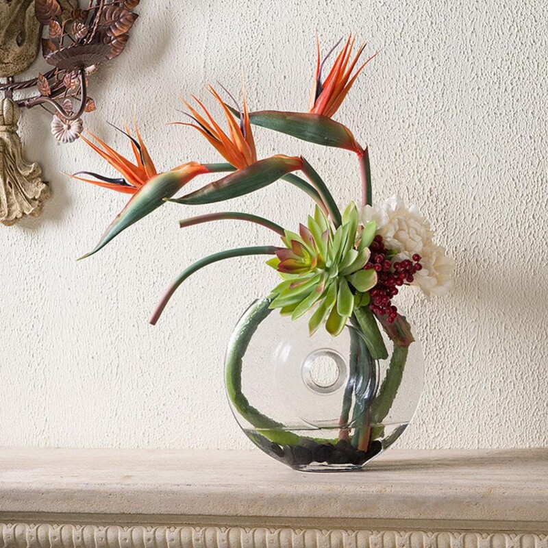 1 ks 80 cm kvet Vtáčí raj umelý kvet umelá rastlina Strelitzia Reginae svadobný obrad domáci hotelový stôl dekorácia
