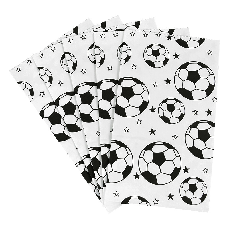 10 ks futbalových darčekových baliacich tašiek s futbalovou tematikou, vrecko na cukríky, sušienky, pukance, fanúšikovské párty tašky pre chlapcov, narodeninovú oslavu, dekoráciu