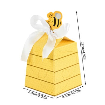 10/20 τμχ Κουτί δώρου Little Bee Candy με κορδέλα Παιδικό αγόρι κορίτσι Είδη πάρτι γενεθλίων Διακόσμηση ντους μωρού Μπομπονιέρες δώρου γάμου