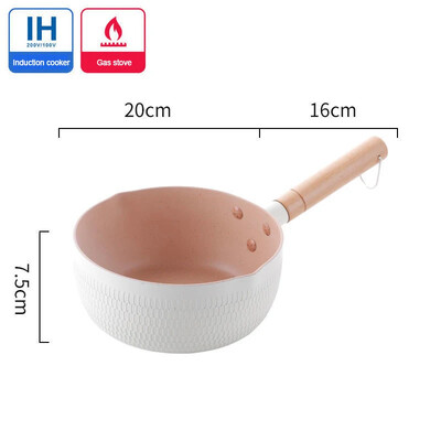 1vnt Mėlyna/Žalia/Balta neprideganti pieno puodas kūdikių maistui puodas sniego keptuvėje kepti ir kaitinti integruota indukcinė dujinė viryklė Universalus