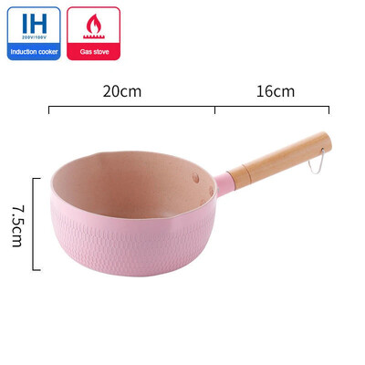 1vnt Mėlyna/Žalia/Balta neprideganti pieno puodas kūdikių maistui puodas sniego keptuvėje kepti ir kaitinti integruota indukcinė dujinė viryklė Universalus