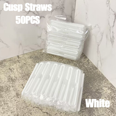 50-500gab Cusp salmu ķēdes iepakojums izliekts iesaiņots dzeramais 3,6 * 150 mm PP plāni salmiņi piena tēja dzērieni mazi salmiņi smūtiji ballīte