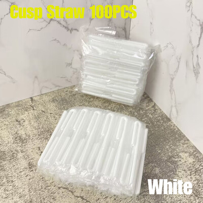 50-500gab Cusp salmu ķēdes iepakojums izliekts iesaiņots dzeramais 3,6 * 150 mm PP plāni salmiņi piena tēja dzērieni mazi salmiņi smūtiji ballīte