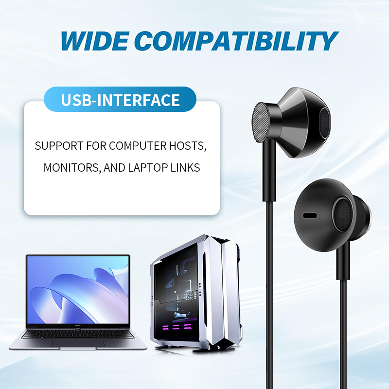 USB játék fejhallgató térhatású vezetékes fejhallgató mikrofonnal Zenei zajszűrő fülhallgató PC számítógéphez PS4 PS5 Laptop