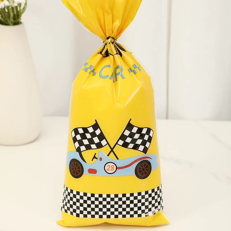 25/50 vnt. lenktyninių automobilių teminiai dovanų maišeliai, lenktyninių automobilių vakarėlių reikmenys saldainiams, dovanoms, gėrybėms, skanėstams berniukų gimtadienio vakarėliams.