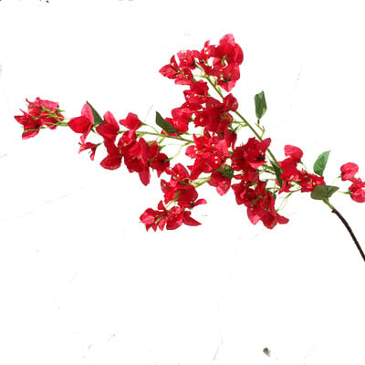 Jeden hodvábny stonka Bougainvillea glabra, umelý kvet Bougainvillea Spectabilis, konáre stromu pre svadobné kvetinové aranžmány