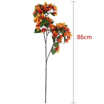 Jeden hodvábny stonka Bougainvillea glabra, umelý kvet Bougainvillea Spectabilis, konáre stromu pre svadobné kvetinové aranžmány
