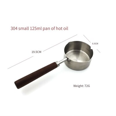 Nerūdijančio plieno universali indukcinė viryklė, mažas pieno puodas, nepridegantis, greitai paruošiamų makaronų puodas, viena rankena, buitinio maisto puodas