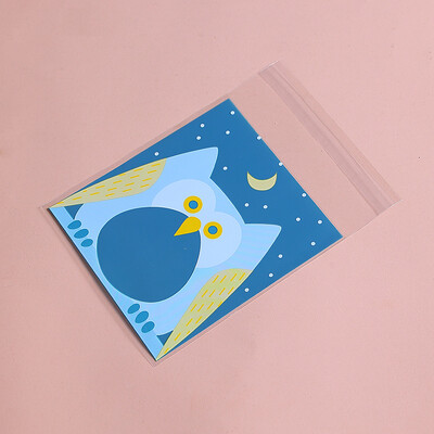 100 bucăți din plastic transparent, bomboane, biscuiți, pungi de plastic autoadezive pentru biscuiți, gustări, coacere, cadou pentru copii, bricolaj