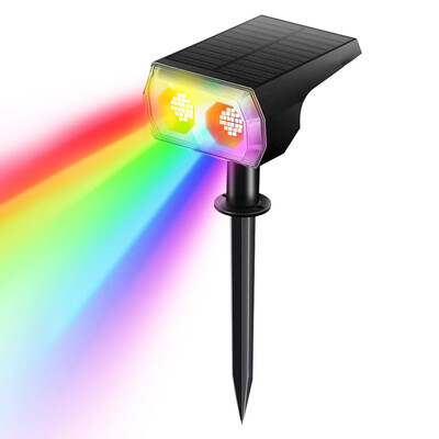 48 LED solárnych reflektorov do exteriéru, 2 v 1 bezdrôtové vodotesné vonkajšie solárne reflektory do dvora, záhrady a terasy