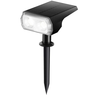 48 LED solárnych reflektorov do exteriéru, 2 v 1 bezdrôtové vodotesné vonkajšie solárne reflektory do dvora, záhrady a terasy