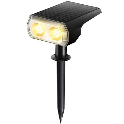 48 LED solárnych reflektorov do exteriéru, 2 v 1 bezdrôtové vodotesné vonkajšie solárne reflektory do dvora, záhrady a terasy