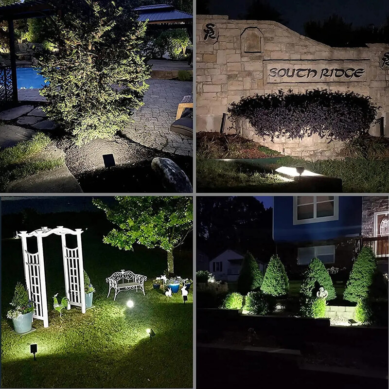 48 LED solárnych reflektorov do exteriéru, 2 v 1 bezdrôtové vodotesné vonkajšie solárne reflektory do dvora, záhrady a terasy