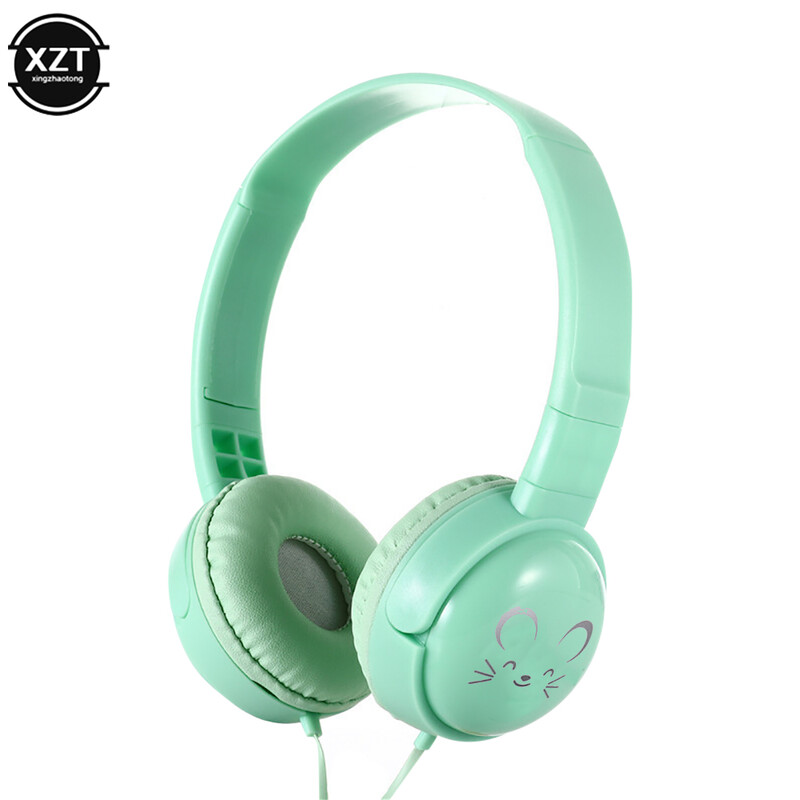 Roztomilé detské slúchadlá pre dievčatá s mikrofónom, 3,5 mm jack, 3D stereo hudobné káblové slúchadlá, hráčske mobilné telefóny, iPhone, notebooky, darček