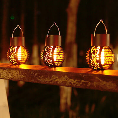 Solárne sviečkové lampáše Vintage Palace Light LED sviečkové podlahové svetlo Vonkajšie kempingové svetlo Vodotesné svetlo na trávnik Záhradná dekorácia