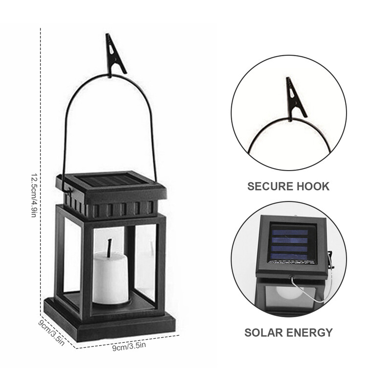 Solárne sviečkové lampáše Vintage Palace Light LED sviečkové podlahové svetlo Vonkajšie kempingové svetlo Vodotesné svetlo na trávnik Záhradná dekorácia
