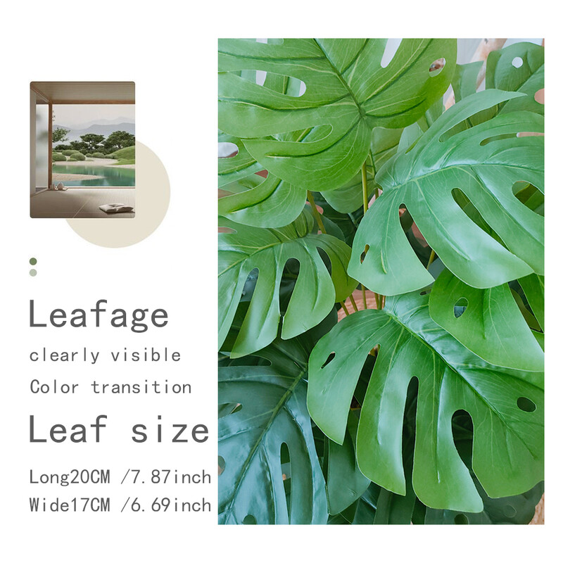 Netikrų augalų modeliavimas didelis vėžlio nugara bambukas namas svetainė vazoninis dekoravimas viešbutis Šiaurės vėjas žalias augalas vonios kambarys s