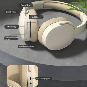 P2961 Безжични слушалки Over-Ear Стерео HIFI слушалки TF/AUX Музикален плейър Сгъваеми слушалки за смарт телефон Лаптоп