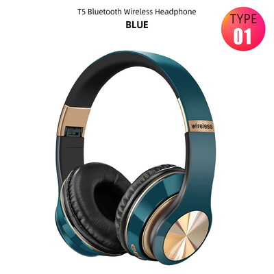 Sulankstomos belaidės „Bluetooth“ ausinės, daugiafunkcinės per ausis 5.0 „Bluetooth“ ausinės, žaidimų palaikymas „TF CardStereo“, skirta „iOS Android“