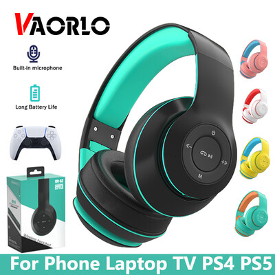 Căști fără fir Căști Bluetooth Căști stereo bas pliabile Suport player Mp3 TF pentru telefon mobil Laptop TV PS4 PS5