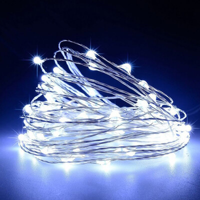 2M 5M 10M 30M LED svjetiljke na bakrenoj žici s bakrenom žicom i baterijom 30M Girlanda za vjenčanje Božićna svjetla Dekoracija
