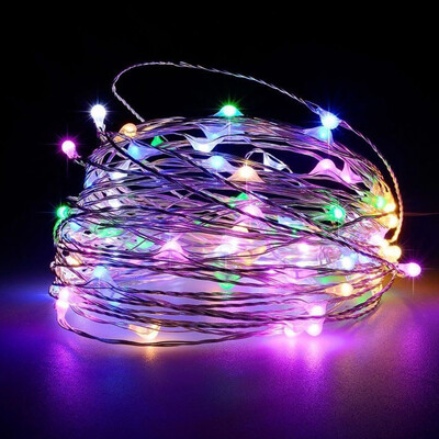 2M 5M 10M 30M LED svjetiljke na bakrenoj žici s bakrenom žicom i baterijom 30M Girlanda za vjenčanje Božićna svjetla Dekoracija