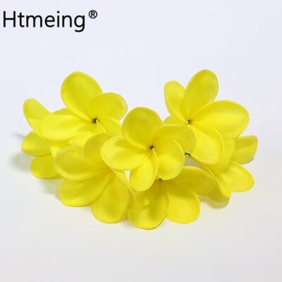 20 buc. PU tulpini de flori de păr artificiale de plumeria, flori de frangipani la atingere reală, pentru centre de nuntă, accesorii bricolaj