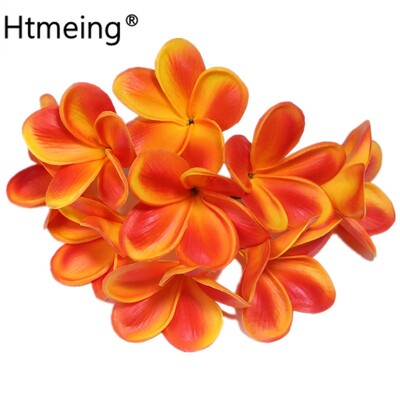 20 buc. PU tulpini de flori de păr artificiale de plumeria, flori de frangipani la atingere reală, pentru centre de nuntă, accesorii bricolaj