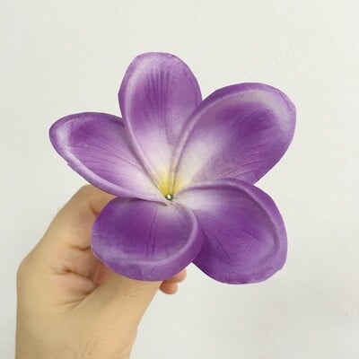 20 buc. PU tulpini de flori de păr artificiale de plumeria, flori de frangipani la atingere reală, pentru centre de nuntă, accesorii bricolaj