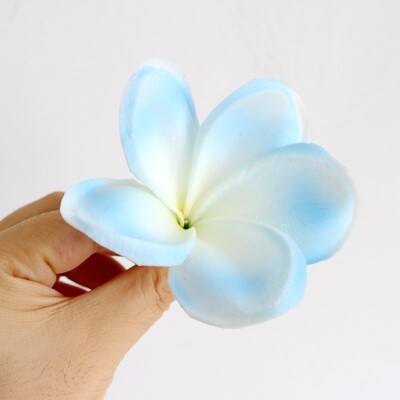 20 buc. PU tulpini de flori de păr artificiale de plumeria, flori de frangipani la atingere reală, pentru centre de nuntă, accesorii bricolaj