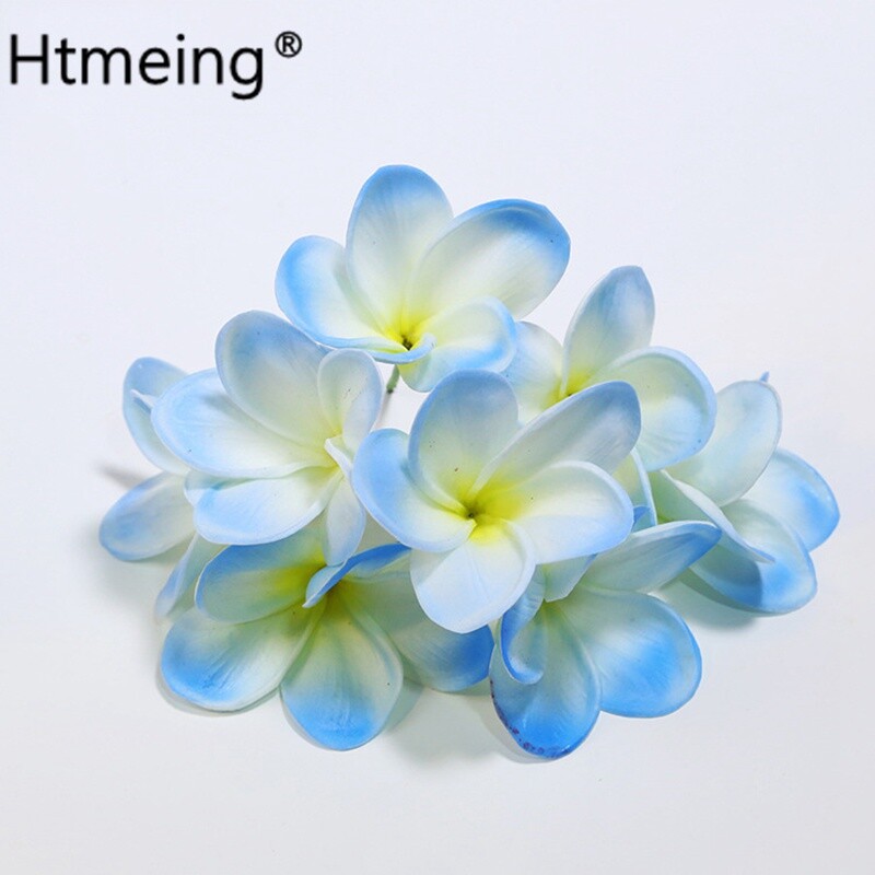 20 buc. PU tulpini de flori de păr artificiale de plumeria, flori de frangipani la atingere reală, pentru centre de nuntă, accesorii bricolaj