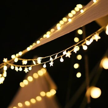 10/20/40/80 Led Globe String Lights Λειτουργεί με μπαταρία Fairy Light For Garden Christmas Wedding Party Camping Atmosphere Decor