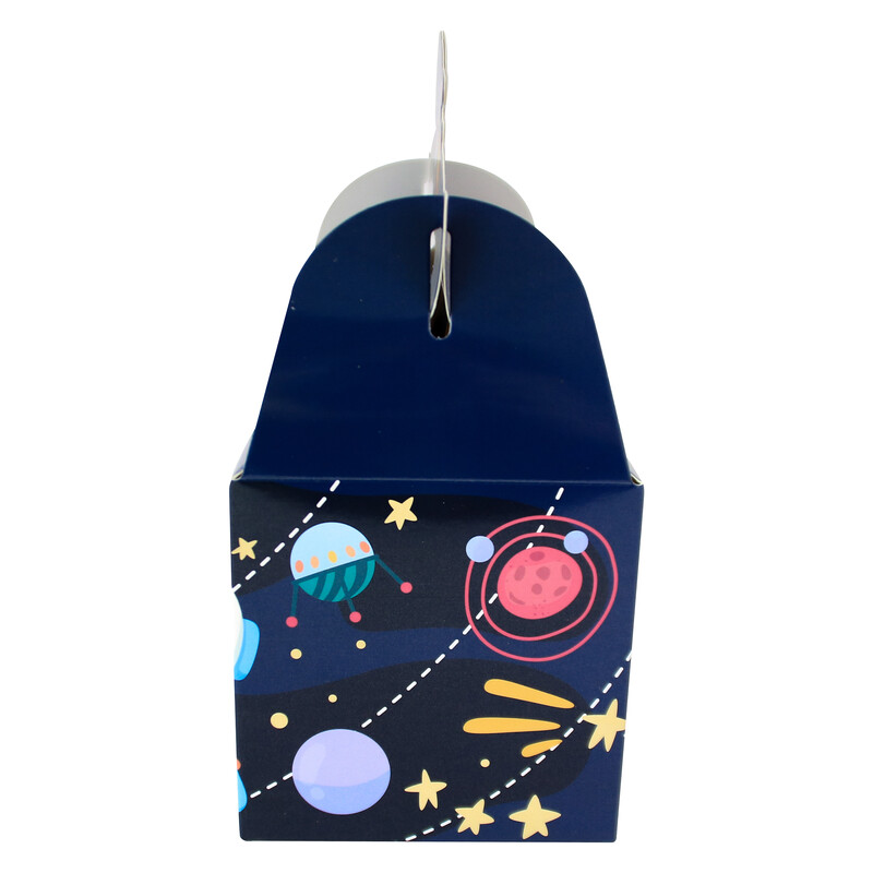 12 DB Outer Space Astronaut Party Favors Táskák matricákkal édességzsákok gyerekeknek Sincece témájú születésnapi parti