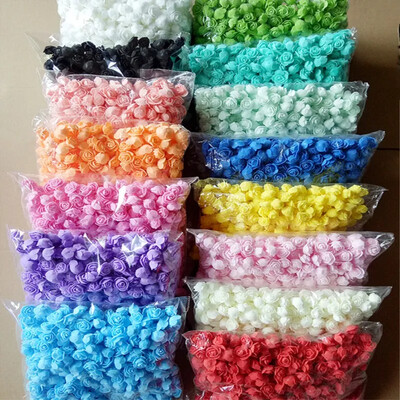about 480pcs-500pcs/3cm Mini PE Foam Rose Flower Head Τεχνητά λουλούδια τριαντάφυλλου Χειροποίητα DIY Διακόσμηση σπιτιού γάμου