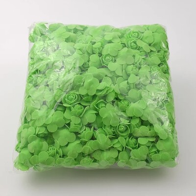 kb 480db-500db/3cm Mini PE hab rózsa virágfej mesterséges rózsa virágok kézzel készített barkácsparti esküvői lakberendezés