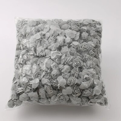 kb 480db-500db/3cm Mini PE hab rózsa virágfej mesterséges rózsa virágok kézzel készített barkácsparti esküvői lakberendezés