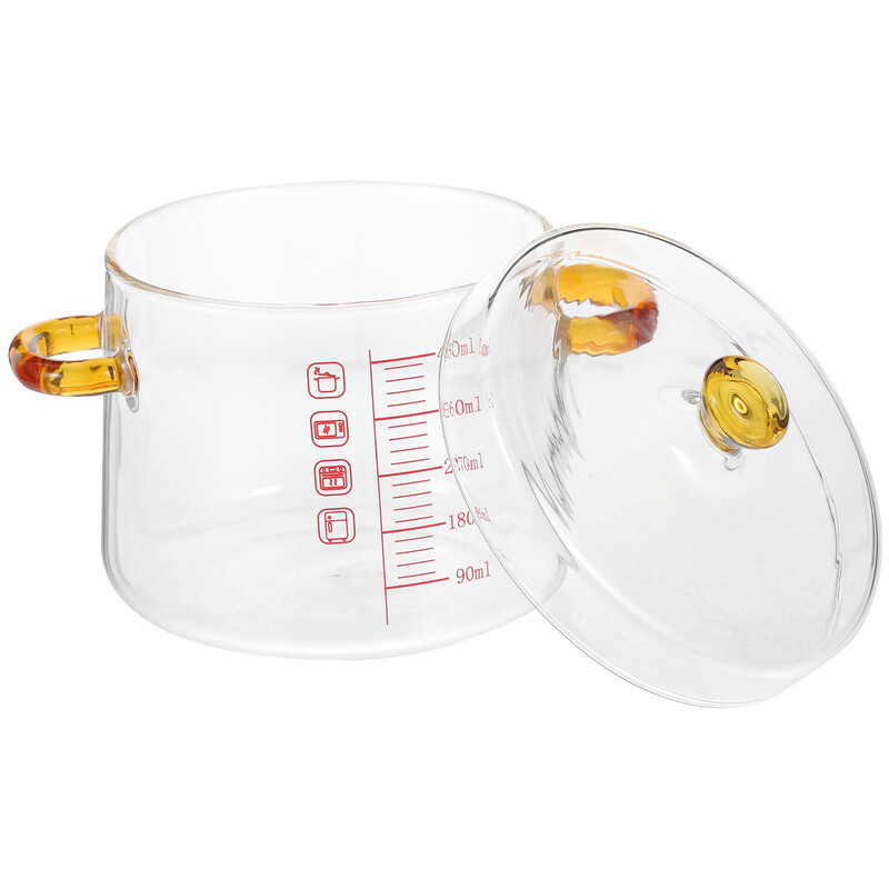 Bucătărie Oală de tocană din sticlă Oală de mâncare Oală de tocană de uz casnic Oală de tocană de gătit Ustensil de gătit
