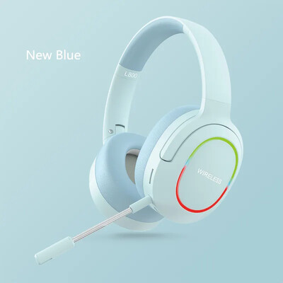 Căști fără fir cu microfon Căști pentru jocuri Blutooth 5.1 Căști stereo surround pentru gamer Lumină colorată Căști pentru laptop PC