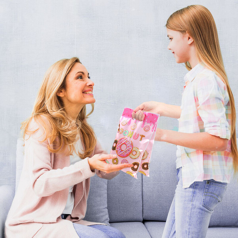 Spurgos plastikinis dovanų maišelis Saldainių krepšys Spurgos su gimtadieniu vakarėlio dekoravimas Vaikų berniuko gimtadienio vakarėlio reikmenys Pirmenybė teikiama kūdikių dušo dekoravimui