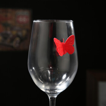 6/12 τμχ Μαρκαδόρος για ποτήρι κρασιού Creative Butterfly Drink Drink Charms Αναγνωριστικό πινακίδας ποτηριού Σημάδισε προμήθειες για πάρτι κατηγορίας τροφίμων