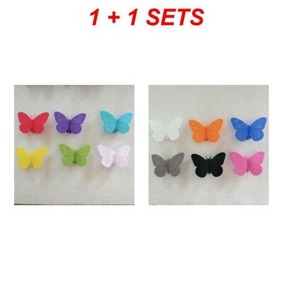 6/12db borospohár jelölő Kreatív pillangó szilikon italvarázs ivópohár azonosító jel étel minőségű parti kellékek